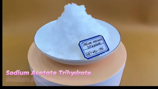 Aditivo alimentario de acetato de sodio trihidratado de alta pureza, grado industrial, 99 %. CAS: 6131.