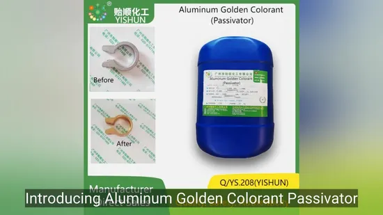 Colorante de aluminio dorado de primera calidad para un acabado superior de la superficie