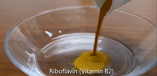 Polvo de riboflavina de vitamina B2 de grado alimenticio HACCP