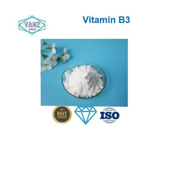 Suplemento de materia prima a granel 99% de nicotinamida, vitamina B3 en polvo